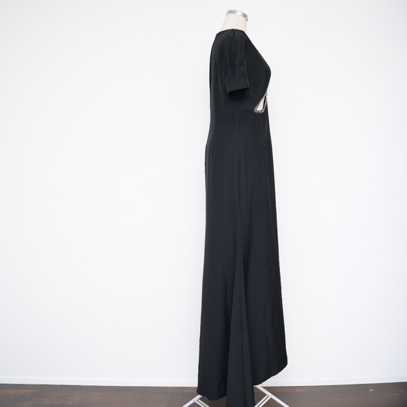 Ieena for Mac Duggal -  leena Rhinestone Cutout Sheath Gown - Picture 4 of 10